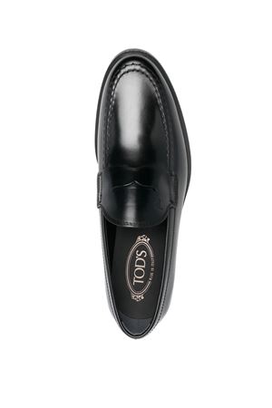 Loafers in black semi-glossy leather TOD'S | XXM0ZF0Q920PLSB999