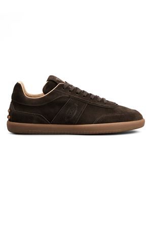 Tabs Sneakers in Pelle Scamosciata marrone TOD'S | XXM68C0DP30RE0S800