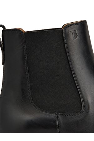 Stivaletti in pelle di vitello nero TOD'S | XXM75L00P20D90B999