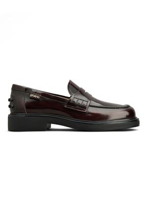 Mocassino in Pelle Bordeaux TOD'S | XXW20L0IP70SHAR810