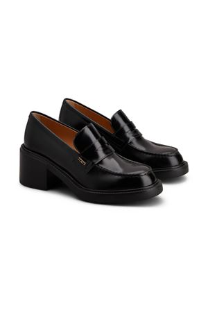 Mocassini in pelle nero TOD'S | XXW73L0JK40SHAB999
