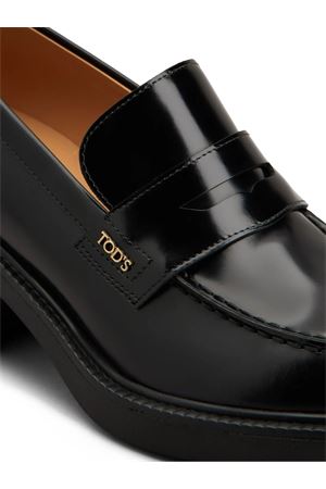 Mocassini in pelle nero TOD'S | XXW73L0JK40SHAB999