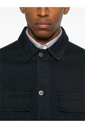 Giacca-camicia con tasche in misto cotone blu TRC | TRC02402W5555NG001