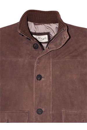 Bocconi jacket in brown suede VOLFAGLI | BOCCONI5