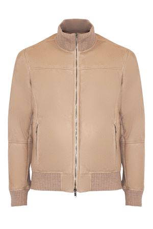 Cellini jacket in beige suede VOLFAGLI | CELLINICAMP