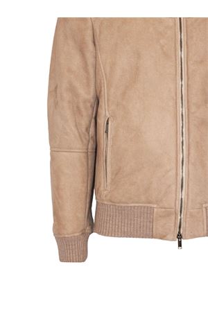 Cellini jacket in beige suede VOLFAGLI | CELLINICAMP