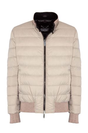 Fox reversible jacket in dark brown leather VOLFAGLI | FOX18STONE