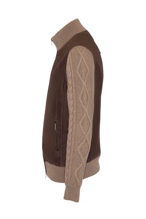 Giotto jacket in brown suede VOLFAGLI | GIOTTOTMORO