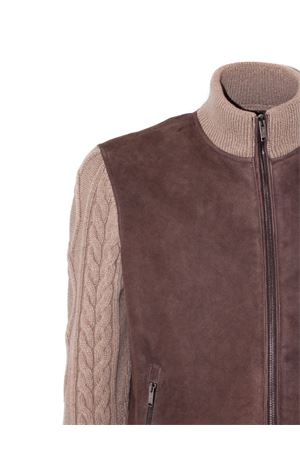Giotto jacket in brown suede VOLFAGLI | GIOTTOTMORO