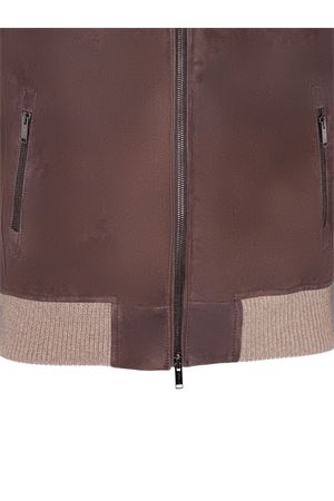 Giotto jacket in brown suede VOLFAGLI | GIOTTOTMORO