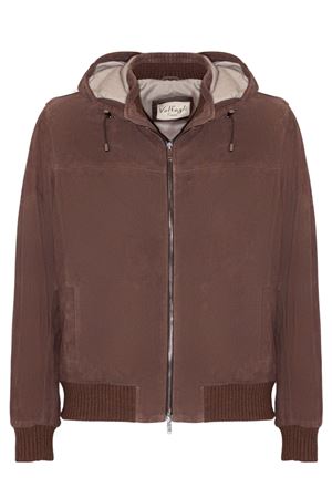Brown suede Kant jacket VOLFAGLI | KANTMARRONE