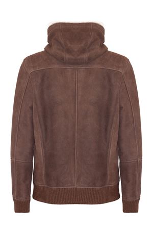 Hooded bomber jacket in suede shearling VOLFAGLI | SAVILETMORO