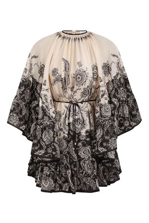 Mini abito Rhiannon in crema e nero floreale ZIMMERMANN | 3420DSS251CRMBLKFLO
