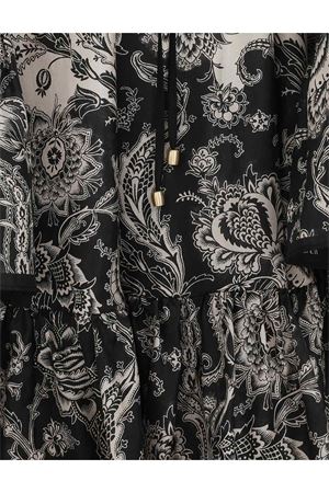 Mini abito Rhiannon in crema e nero floreale ZIMMERMANN | 3420DSS251CRMBLKFLO