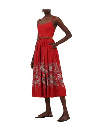 Abito midi a corsetto Rhiannon rosso ZIMMERMANN | 4225DSS251REDMULPAI