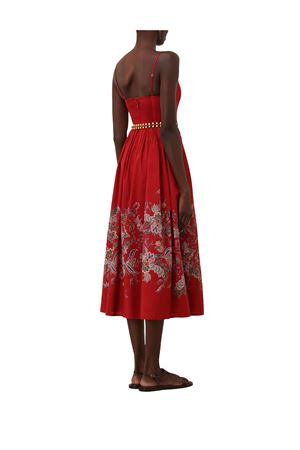 Abito midi a corsetto Rhiannon rosso ZIMMERMANN | 4225DSS251REDMULPAI