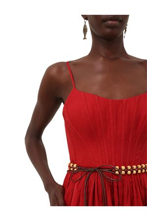 Abito midi a corsetto Rhiannon rosso ZIMMERMANN | 4225DSS251REDMULPAI