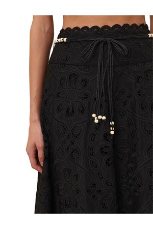 Gonna ricamata Rhiannon in nero ZIMMERMANN | 4248SSS251BLK