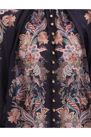 Blusa con maniche a sbuffo Rhiannon ZIMMERMANN | 4273TSS251NAVMLTPAI