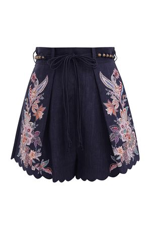 Rhiannon Tuck Short in Navy Multi Paisley ZIMMERMANN | 4558ASS251NAVMLTPAI