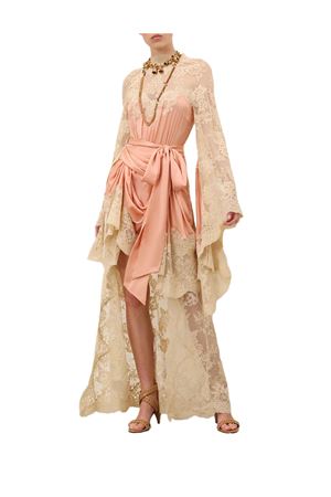 Abito con drappeggio in raso Hypnotic in salmone ZIMMERMANN | 5178DF251SALM