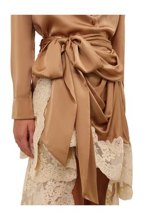 Gonna drappeggiata in raso Hypnotic in biscotto ZIMMERMANN | 5366SF251BIS