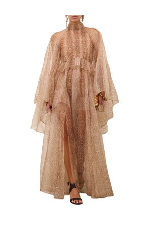 Memento Smocked Flutter Dress in Cream Snake ZIMMERMANN | 5744DF252CRSN