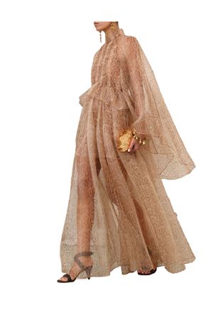 Memento Smocked Flutter Dress in Cream Snake ZIMMERMANN | 5744DF252CRSN