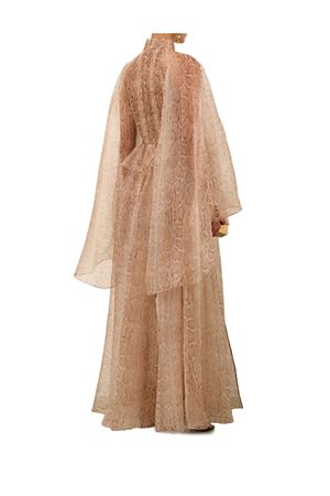 Memento Smocked Flutter Dress in Cream Snake ZIMMERMANN | 5744DF252CRSN