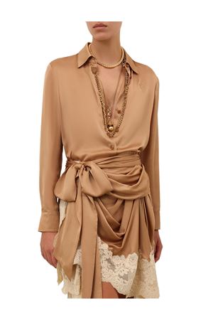 Camicia in raso Hypnotic in biscotto ZIMMERMANN | 5747TF251BIS