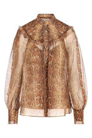 Camicia in seta stampa snake ZIMMERMANN | 6158TF251TSNK