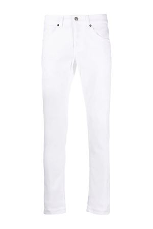 Jeans slim in cotone bianco DONDUP | UP232BS0030UFW3000