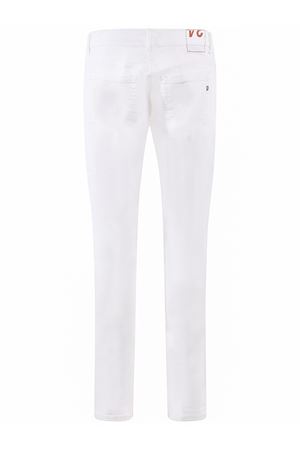 Jeans slim in cotone bianco DONDUP | UP232BS0030UFW3000