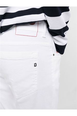 Jeans slim in cotone bianco DONDUP | UP232BS0030UFW3000