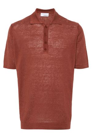 Rust brown knitted polo shirt COSTUMEIN | W0429373