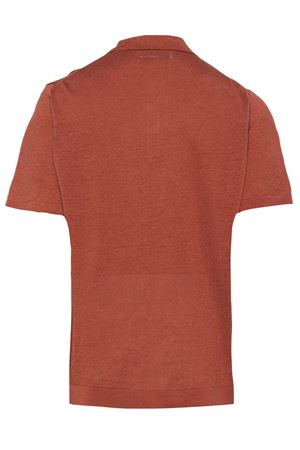 Rust brown knitted polo shirt COSTUMEIN | W0429373