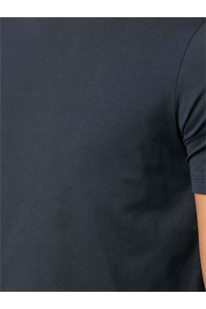 Navy blue stretch cotton T-shirt CRUCIANI | UC41T01TE01ZGC02109723