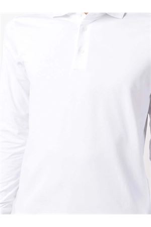 White cotton blend polo shirt CRUCIANI | UC41T01TE01ZPO0190400