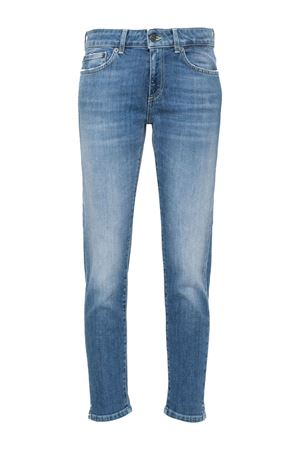 Light blue organic cotton blend jeans DONDUP | DP618DSE297DGW1800