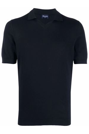 Navy blue cotton Polo shirt DRUMOHR | D0GN146795