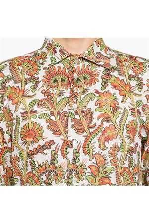 Floral-print linen shirt ETRO | MRIB000199SA329X0800