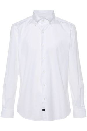 White cotton blend shirt FAY | NCMA148258SORMB001