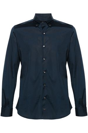 Blue cotton blend shirt FAY | NCMA148258SORMU807