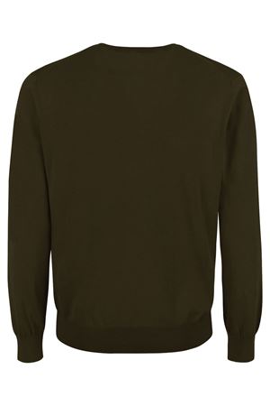 Green cotton ribbed sweater KANGRA | 80340100186