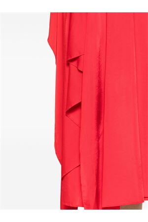Red stretch-design dress LANVIN | RWDR00374893340
