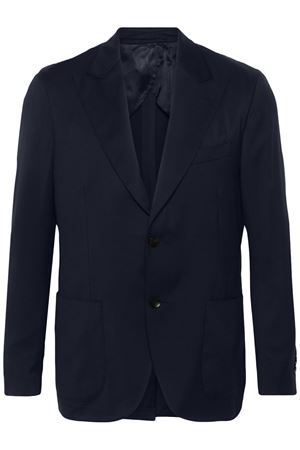 Blazer in lana blu navy LARDINI | EQ688AEEQSK62403850