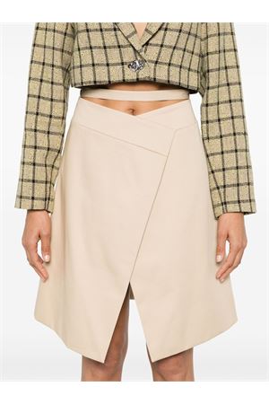 Light beige cotton skirt PATOU | SK0570074113B
