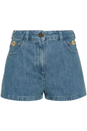 Medium blue cotton blend shorts PATOU | TR0350008630B