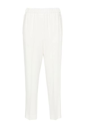 Ivory white tapered trousers PESERICO | P0457202748702