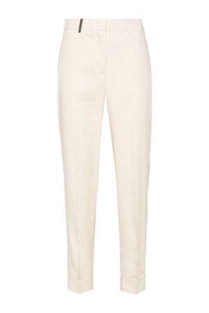 Sand beige linen blend trousers PESERICO | P0475307553743